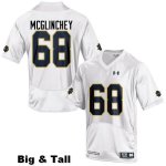 Notre Dame Fighting Irish Men's Mike McGlinchey #68 White Under Armour Authentic Stitched Big & Tall College NCAA Football Jersey OOV8799LE